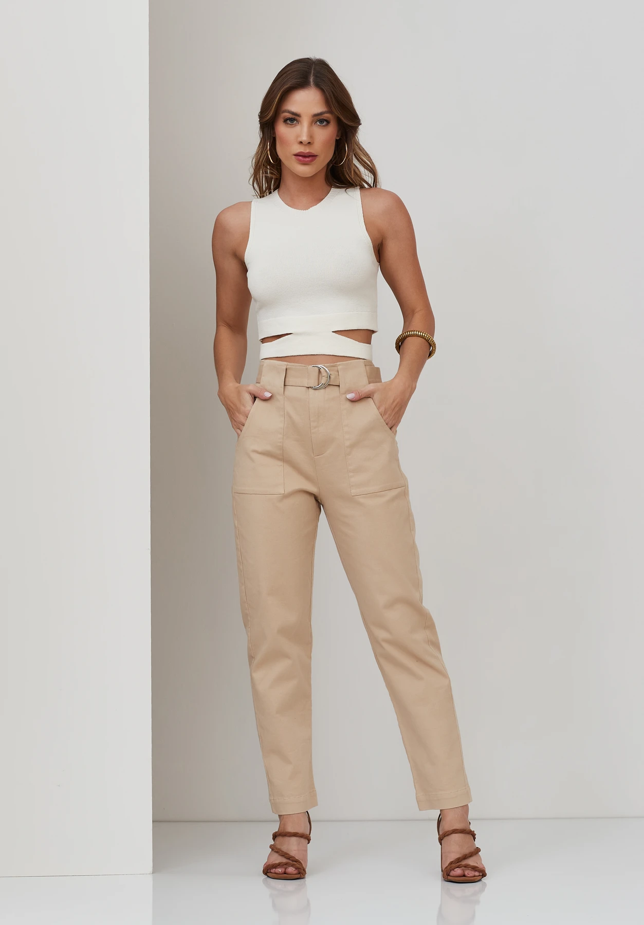 CROPPED TRICOT TIRA CINTURA