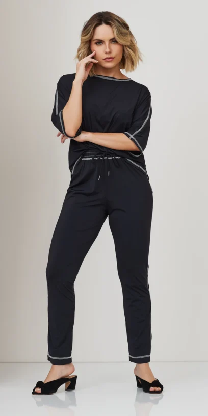 CONJUNTO DE MALHA COM PESPONTO