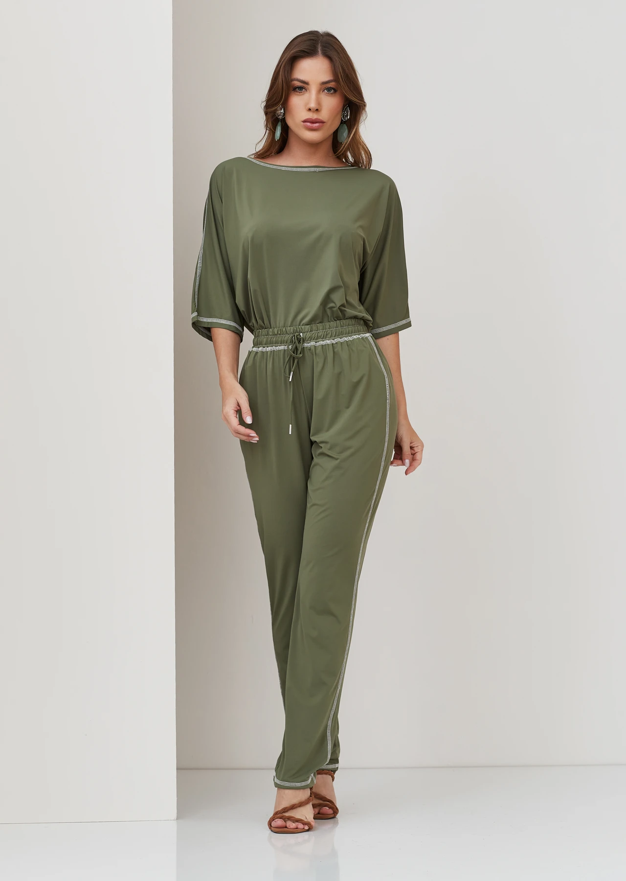 CONJUNTO DE MALHA COM PESPONTO