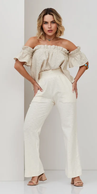 BLUSA DE LAISE OMBRO A OMBRO