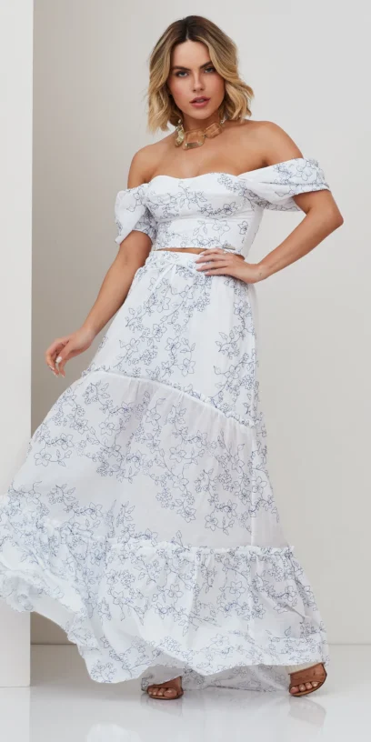 CROPPED DE ALGODÃO BORDADO