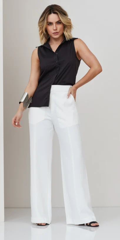 CAMISA DE TRICOLINE CAVADA