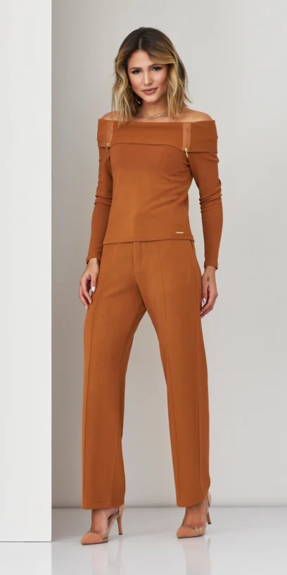 BLUSA OMBRO A OMBRO COM ZÍPER