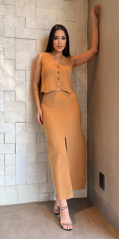 SAIA MIDI TRICOT MODAL