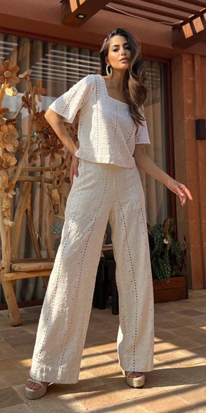 CALÇA DE LINHO ÉTNICO