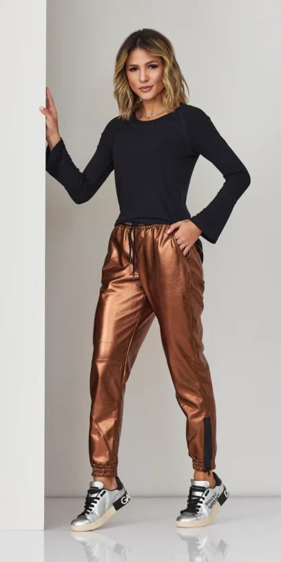 BLUSA MALHA CANELADA COM DETALHE TRANÇADOR