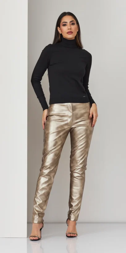 BLUSA TRICOT MODAL GOLA ROLE ML