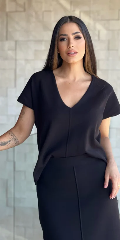 BLUSA AMPLA TRICOT MODAL