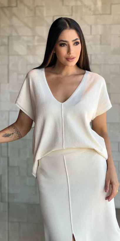 BLUSA AMPLA TRICOT MODAL