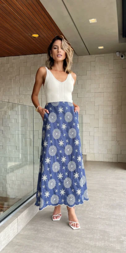 SAIA JEANS BORDADO