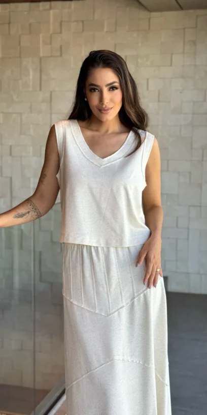 BLUSA DE MALHA Á FIO