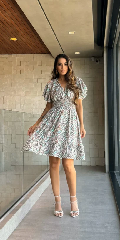 VESTIDO CURTO PAISLEY ETNICO