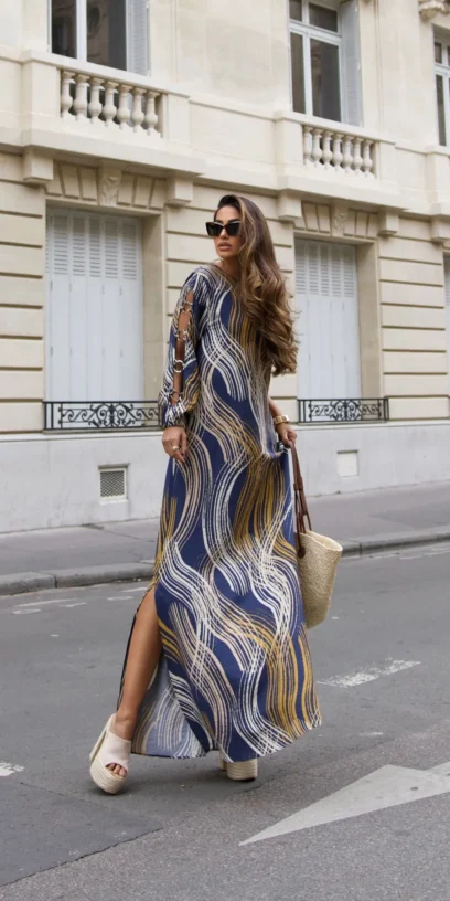 VESTIDO LONGO VISCOSE