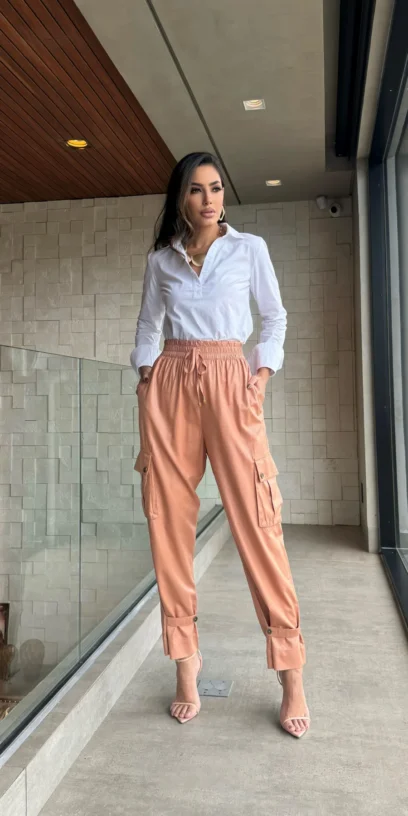 CALÇA CARGO SNAKE MOCCA