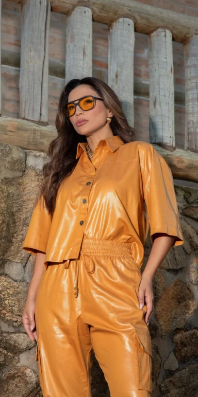 CAMISA CROPPED SNAKE DJON