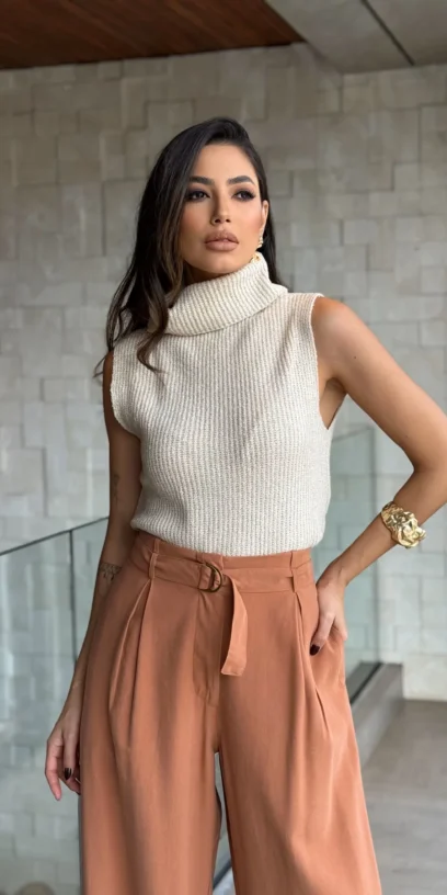 REGATA TRICOT FANG MOUSSE GOLA ROLE