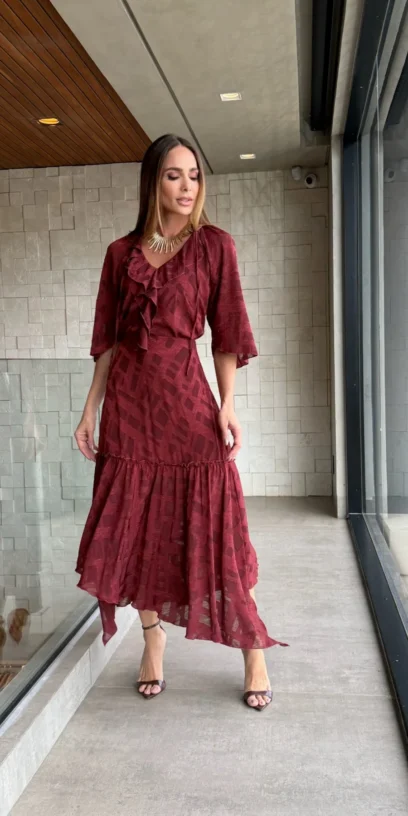SAIA MIDI  DEVORÊ CHERRY RED