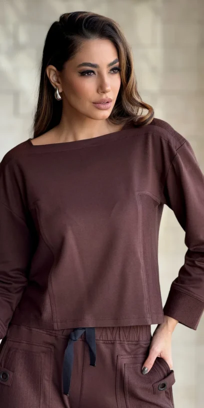BLUSA CANELADA DECOTE QUADRADO