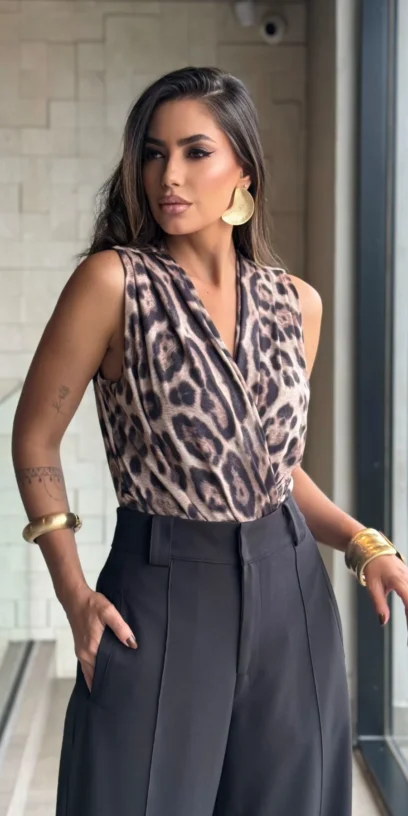 BODY TRANSPASSADO ANIMAL PRINT