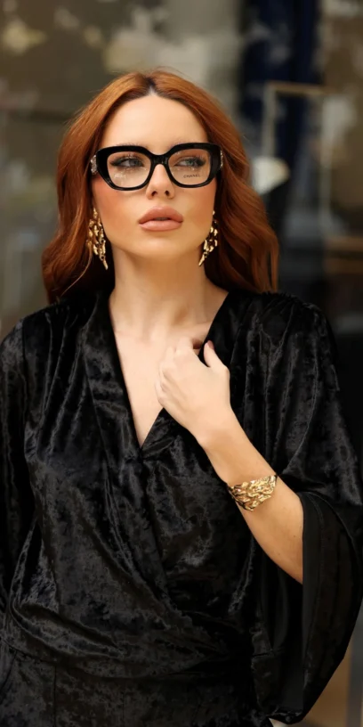 BLUSA TRANSPASSE VELUDO PRETO