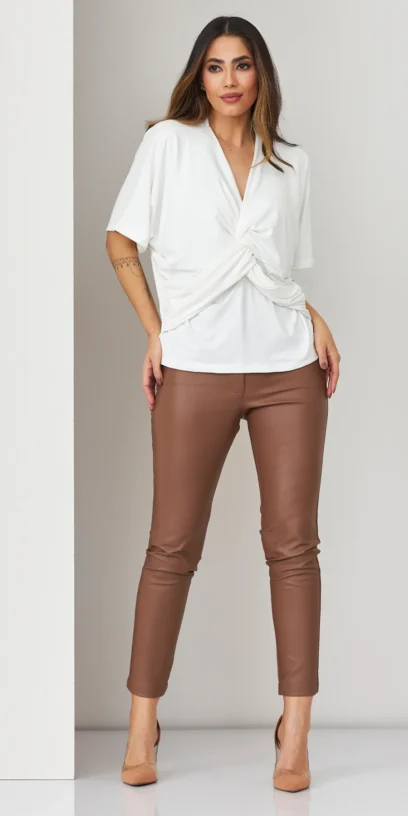 BLUSA DE MALHA ENTRELAÇADA