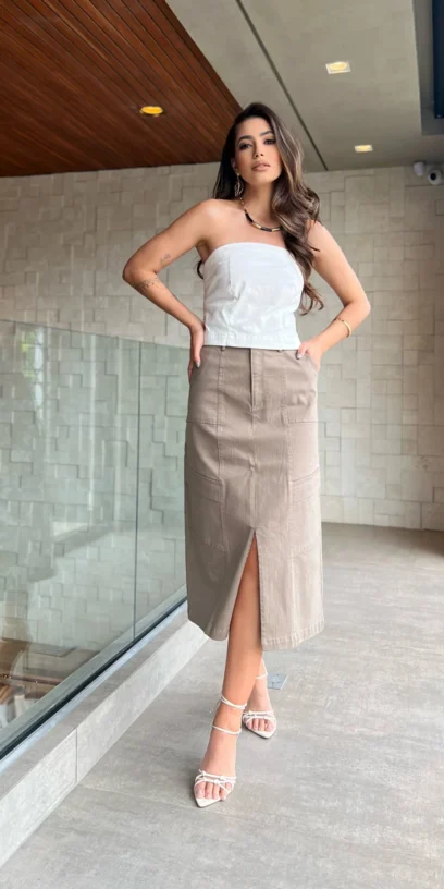 SAIA DE SARJA BOLSOS CARGO