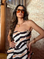 BLUSA PEPLUM ANIMAL PRINT